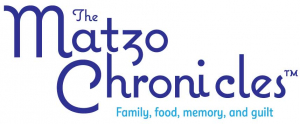 Logo for "The Matzo Chronicles - Family, Food, Memory and Guilt"