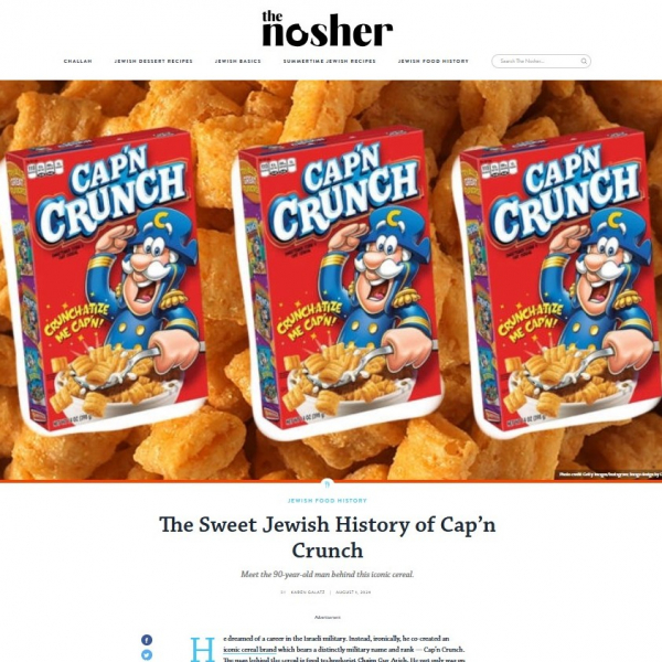 The Sweet Jewish History of Cap’n Crunch